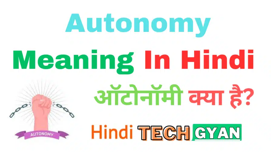 Autonomy meaning in hindi